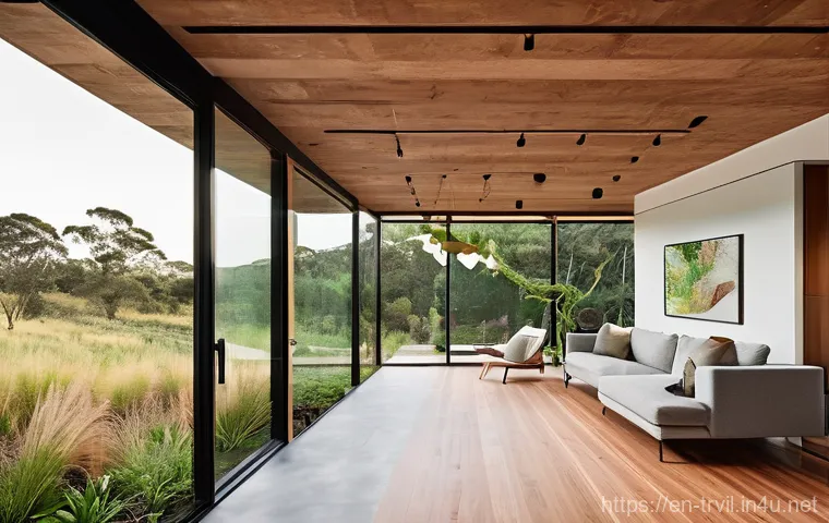 전통주택의 경량화 - **Prompt:** An interior shot of a modern, airy home under construction, showcasing the precise and r...