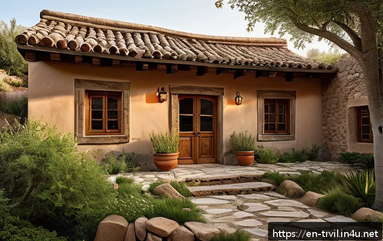 전통주택과 환경적인 조화 - A charming traditional countryside home built with locally sourced natural stone and timber, featuri...